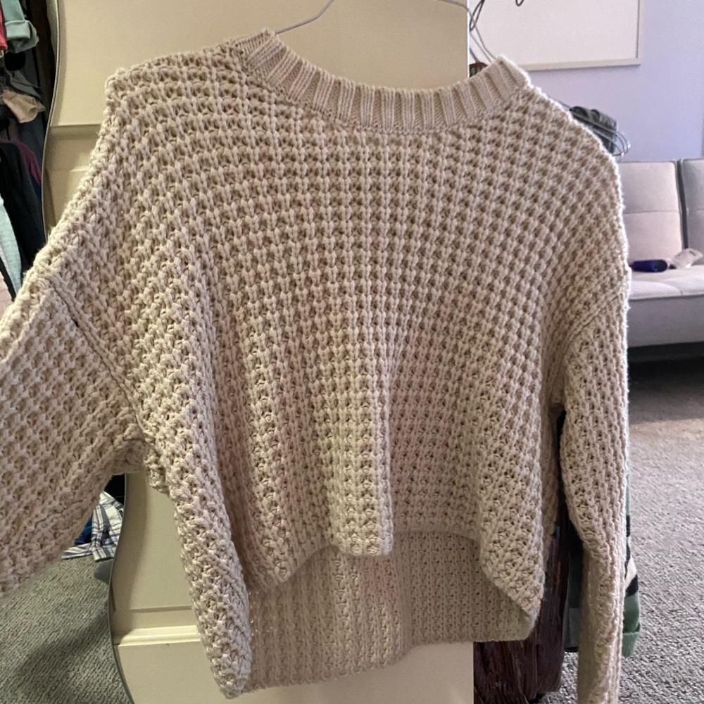 Knit crop sweater